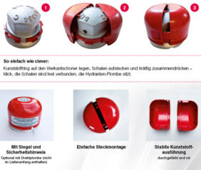 Plombe für den Trinkwasserschutz